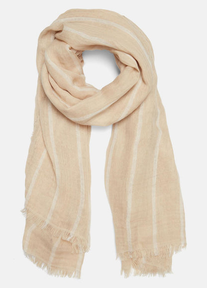 VINCE Women Cotton Gauze Awning Stripe Scarf in Scarves & Hats