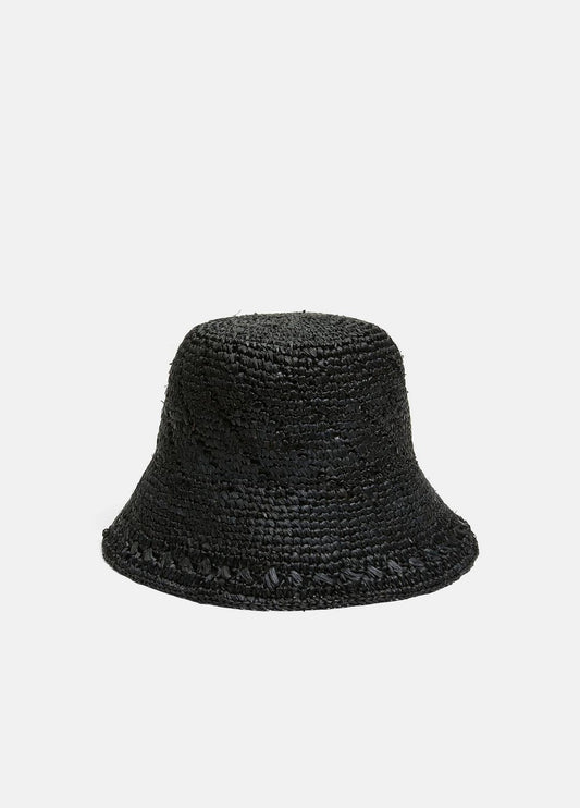 VINCE Women Straw Bucket Hat in Scarves & Hats