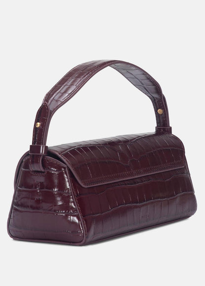 VINCE Women Sabrina Croc-Embossed Leather Mini Top-Handle Bag in Handbags