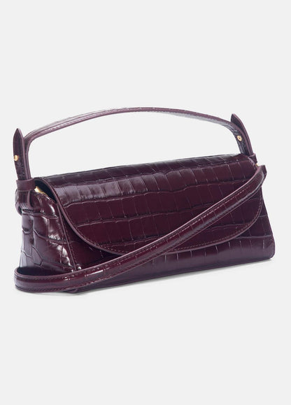 VINCE Women Sabrina Croc-Embossed Leather Mini Top-Handle Bag in Handbags
