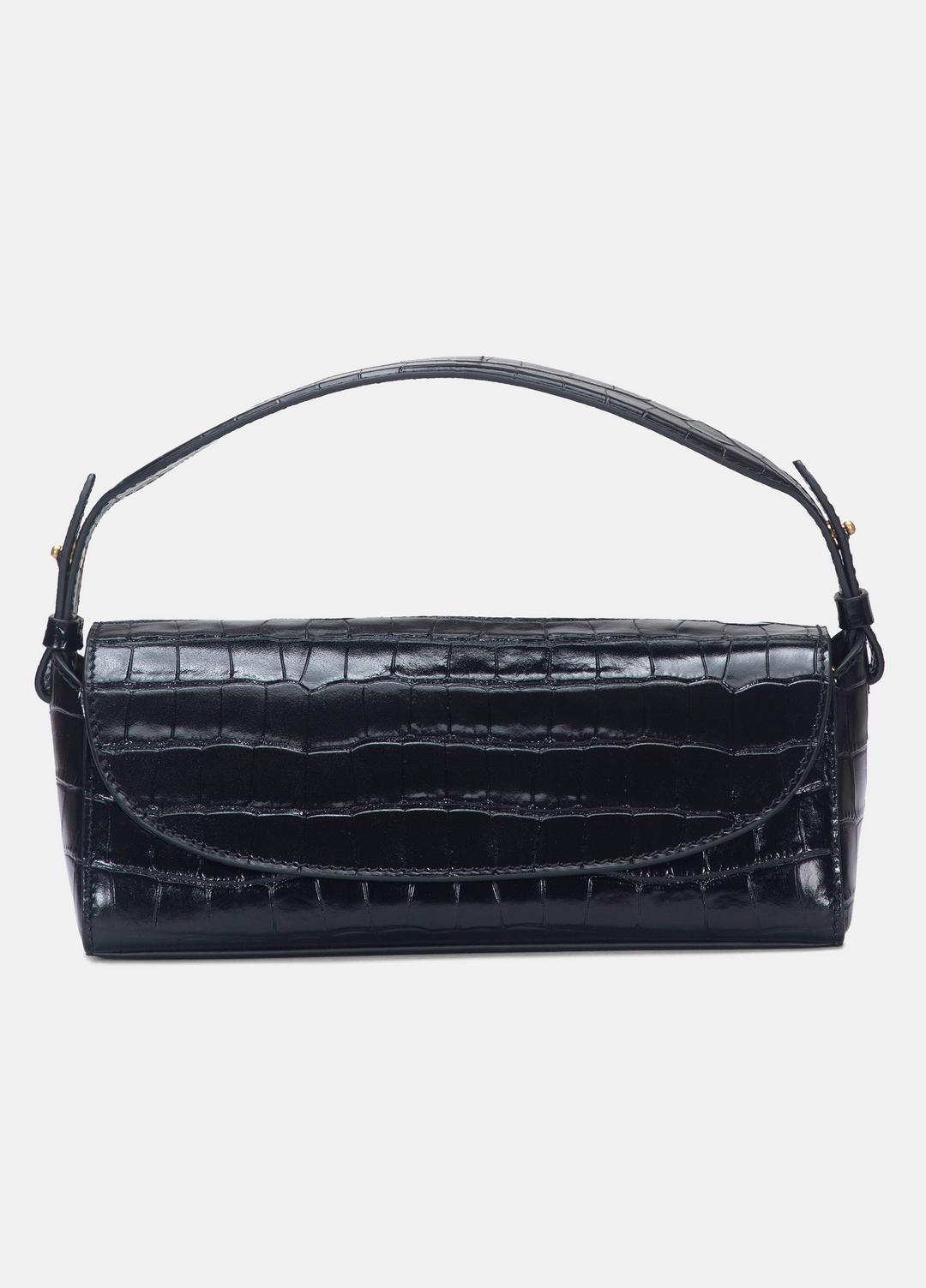 VINCE Women Sabrina Croc-Embossed Leather Mini Top-Handle Bag in Handbags