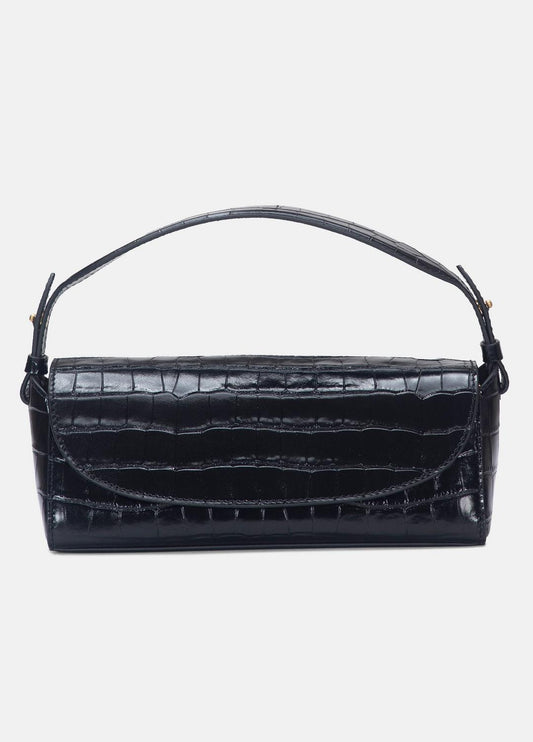 VINCE Women Sabrina Croc-Embossed Leather Mini Top-Handle Bag in Handbags