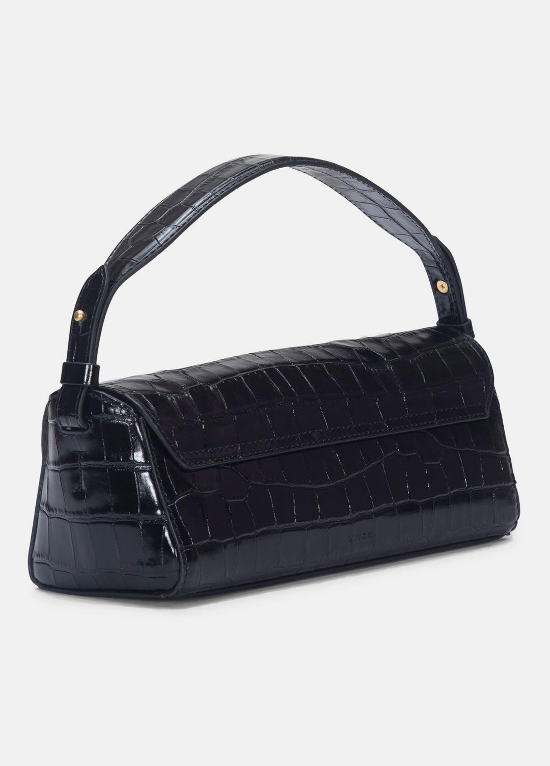 VINCE Women Sabrina Croc-Embossed Leather Mini Top-Handle Bag in Handbags
