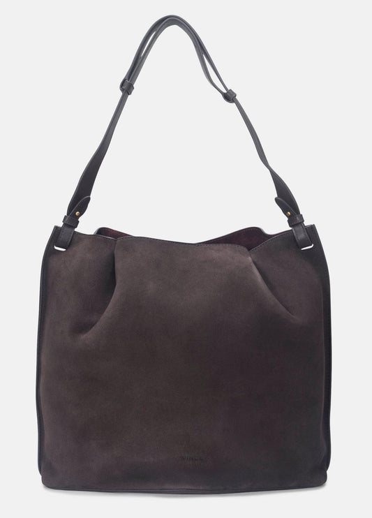 VINCE Women Ava Leather Bucket Bag in Handbags