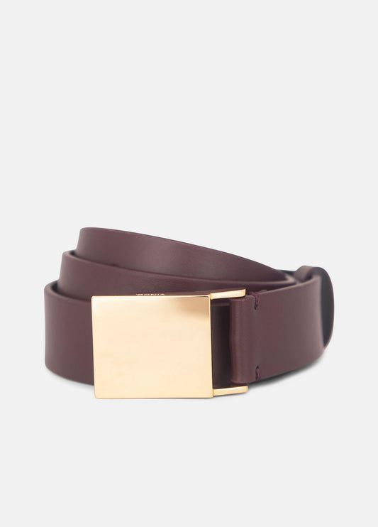 VINCE Women Women's 30mm Plaque Leather Belt in Belts