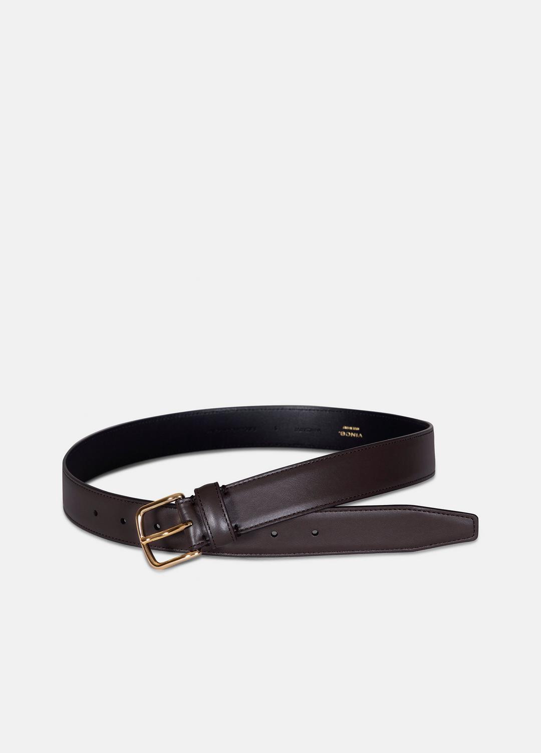 VINCE Women Women’s 32mm Stitched Leather Belt in Belts