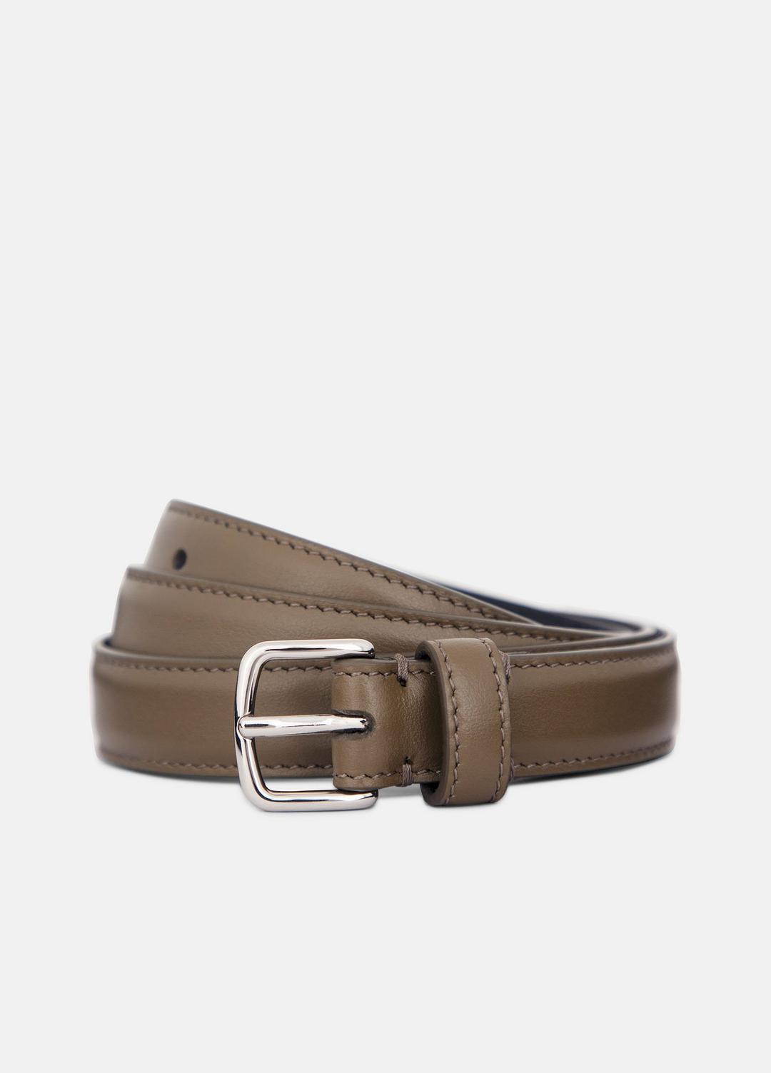 VINCE Women Women’s 20mm Stitched Leather Belt in Belts
