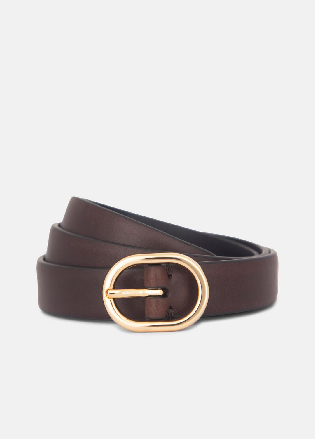 VINCE Women Women's 20mm Spazzolato Leather Belt in Belts