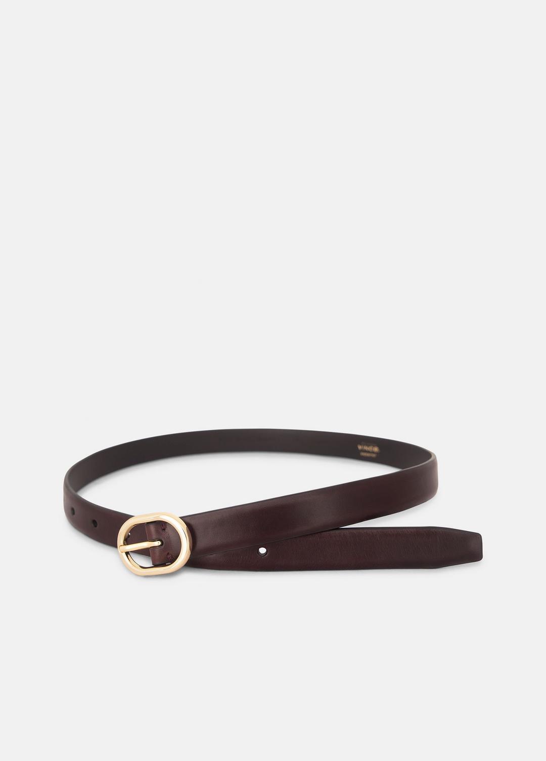VINCE Women Women's 20mm Spazzolato Leather Belt in Belts