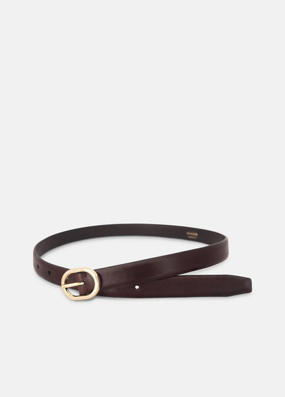 VINCE Women Women's 20mm Spazzolato Leather Belt in Belts