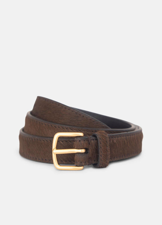 VINCE Women Women's 20mm Calf Hair Belt in Belts