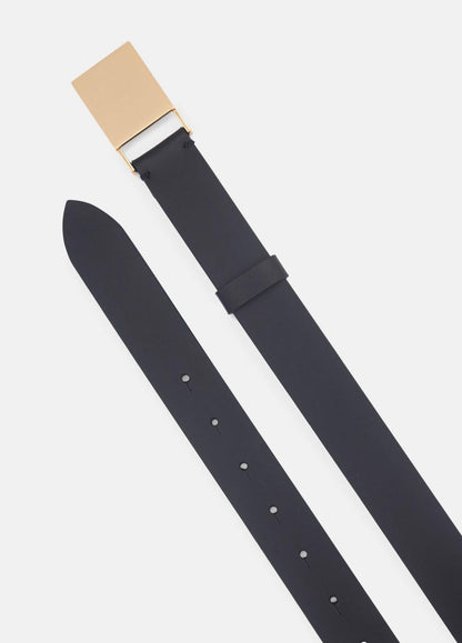 VINCE Women Women's 30mm Plaque Leather Belt in Belts