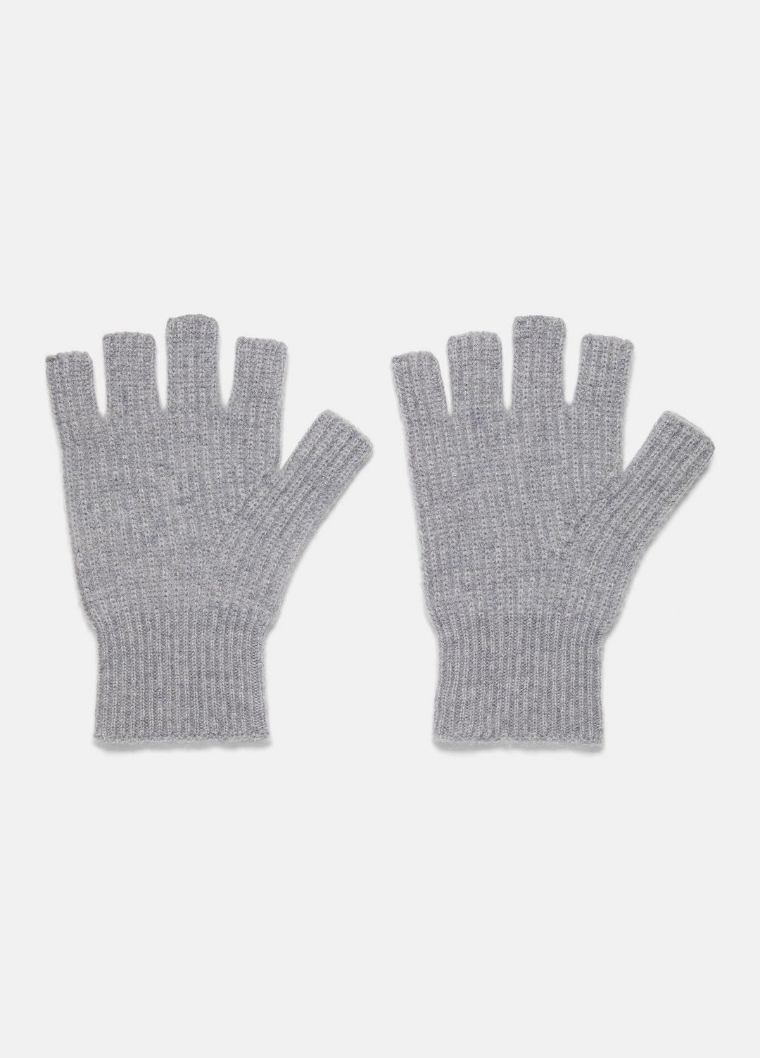 VINCE Women Plush Cashmere Rib-Knit Fingerless Glove in Gloves
