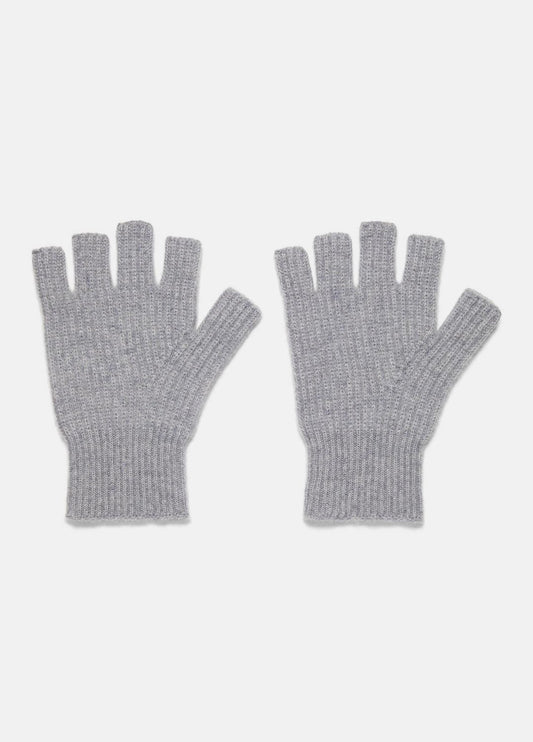 VINCE Women Plush Cashmere Rib-Knit Fingerless Glove in Gloves