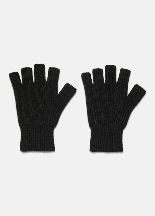 VINCE Women Plush Cashmere Rib-Knit Fingerless Glove in Gloves