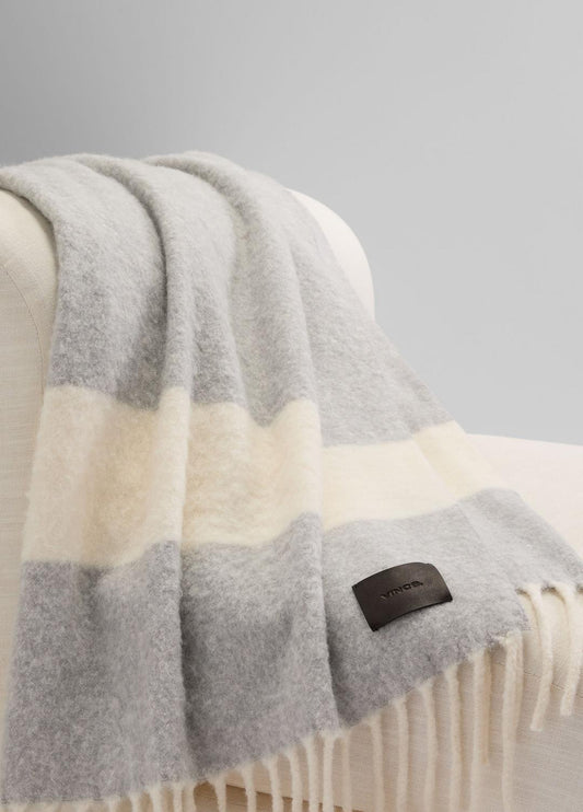 VINCE Women Brushed Alpaca-Blend Throw in Pillows & Blankets