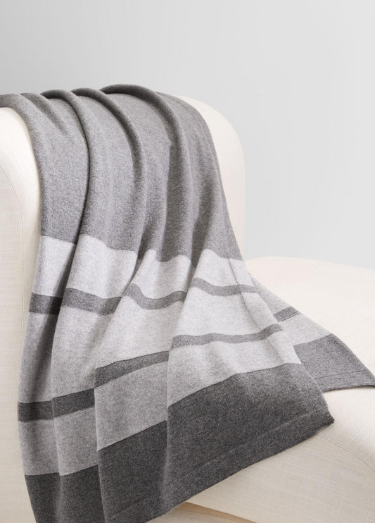 VINCE Women Cashmere Jersey Stripe Throw in Pillows & Blankets