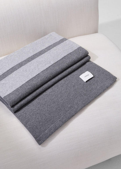 VINCE Women Cashmere Jersey Stripe Throw in Pillows & Blankets