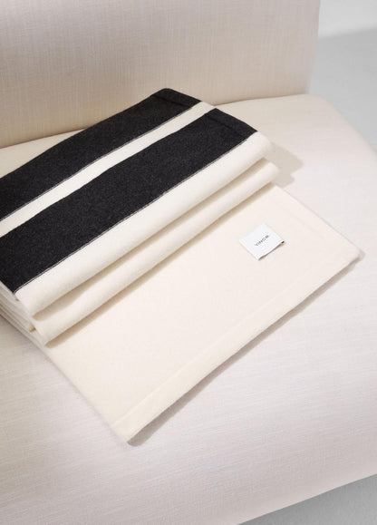 VINCE Women Cashmere Jersey Stripe Throw in Pillows & Blankets