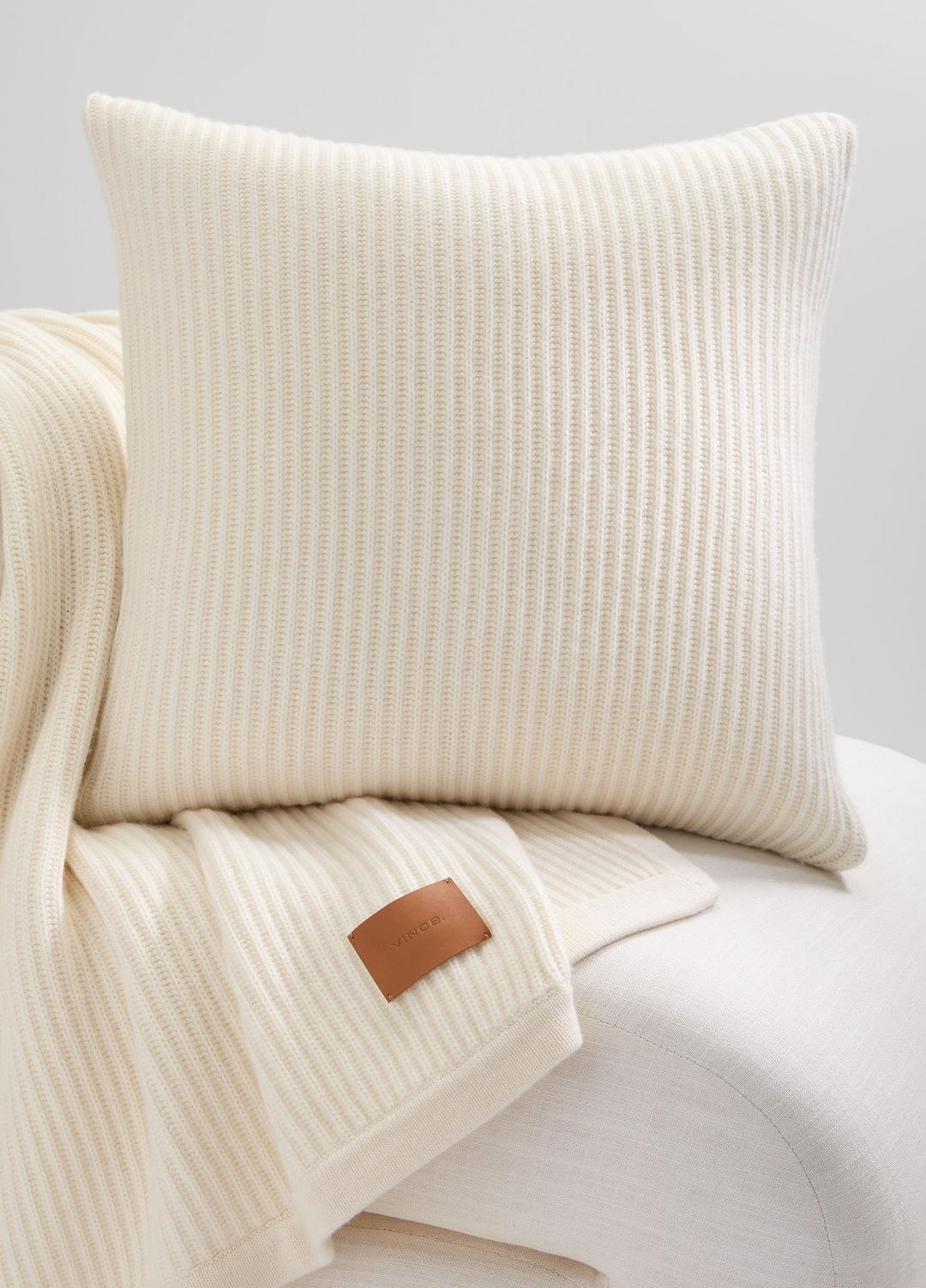 VINCE Women Wool and Cashmere Cardigan-Stitch Pillow in Pillows & Blankets
