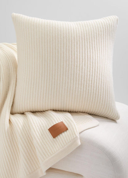 VINCE Women Wool and Cashmere Cardigan-Stitch Pillow in Pillows & Blankets