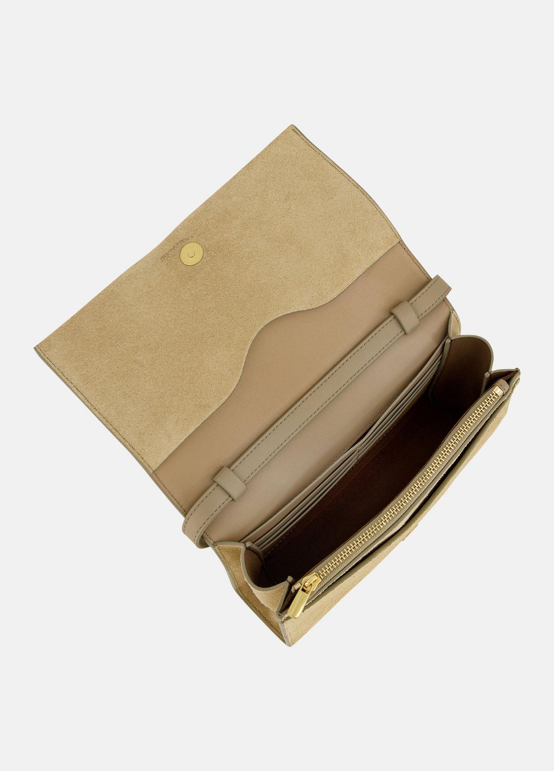 VINCE Women Suede Crossbody Wallet in Leather & Suede