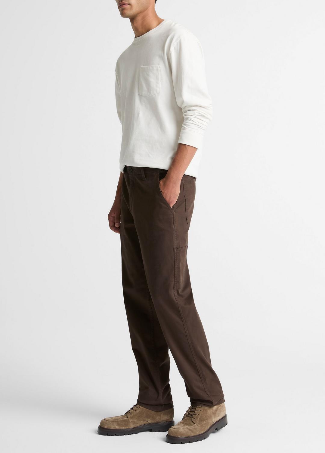 VINCE Men Owen Athletic Stretch-Cotton Utility Pant in Trousers