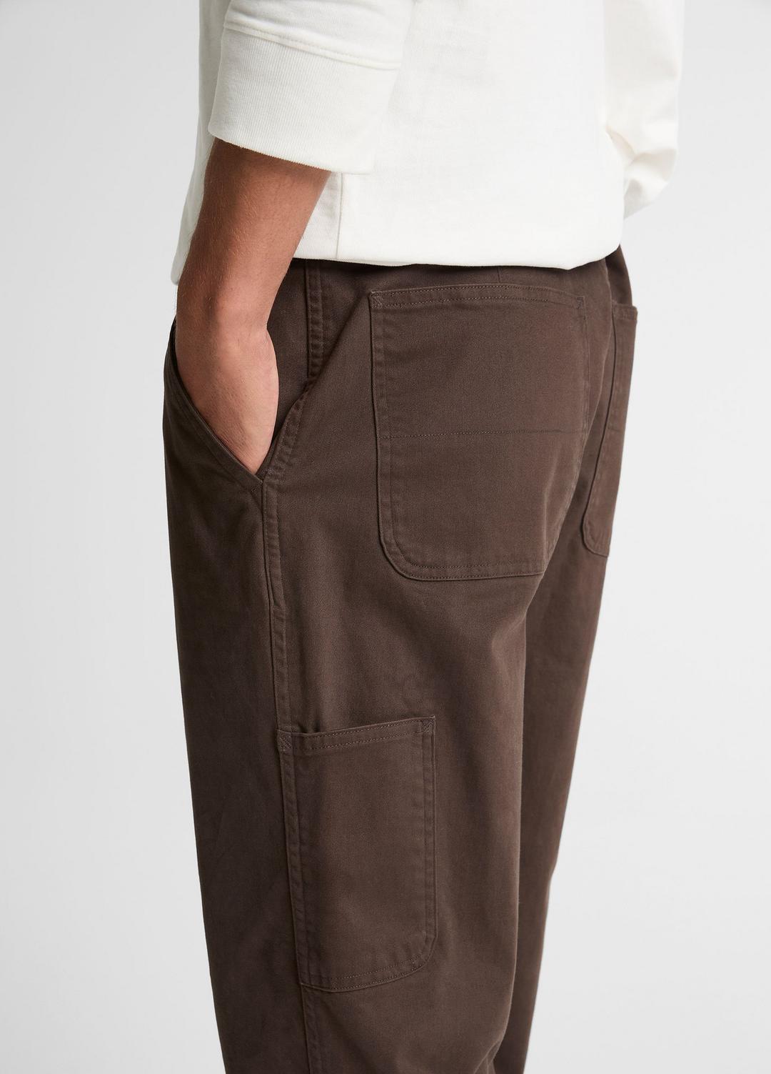VINCE Men Owen Athletic Stretch-Cotton Utility Pant in Trousers