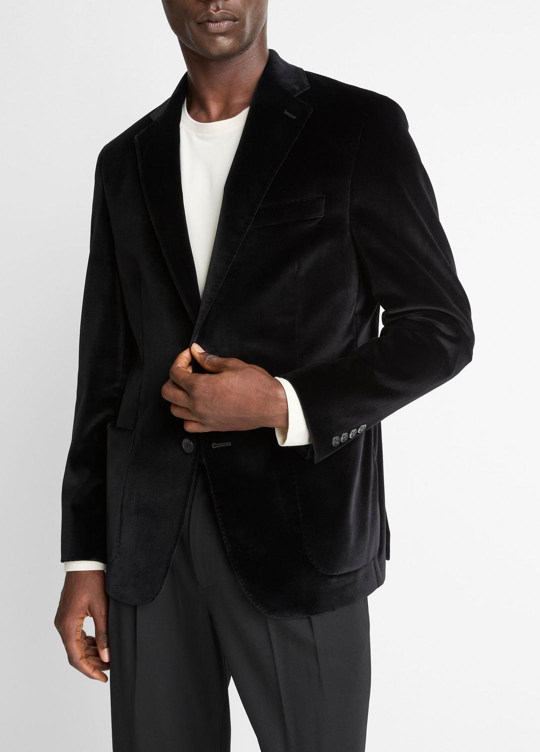 VINCE Men Cotton Velvet Classic Sport Coat in Blazers