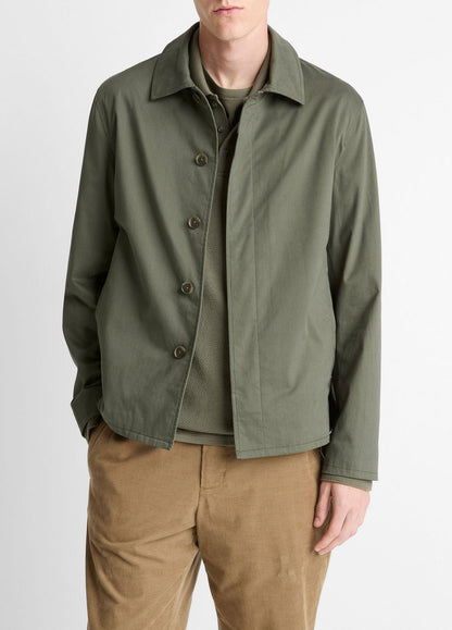VINCE Men Italian Peached Stretch-Cotton Jacket in Jackets