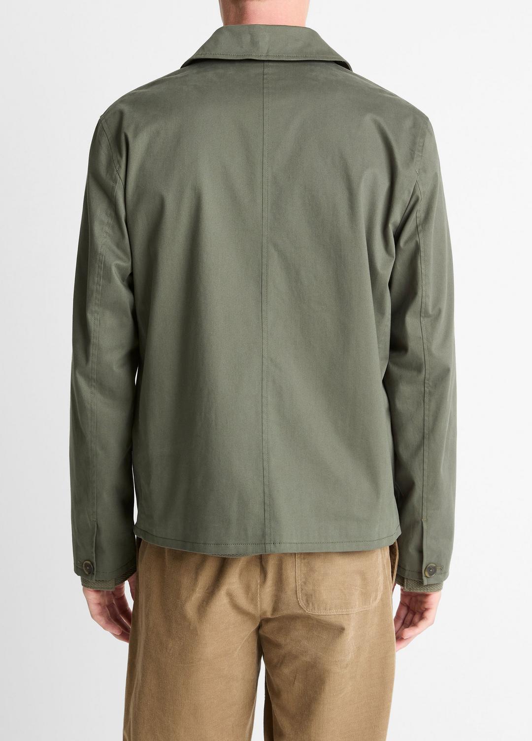VINCE Men Italian Peached Stretch-Cotton Jacket in Jackets
