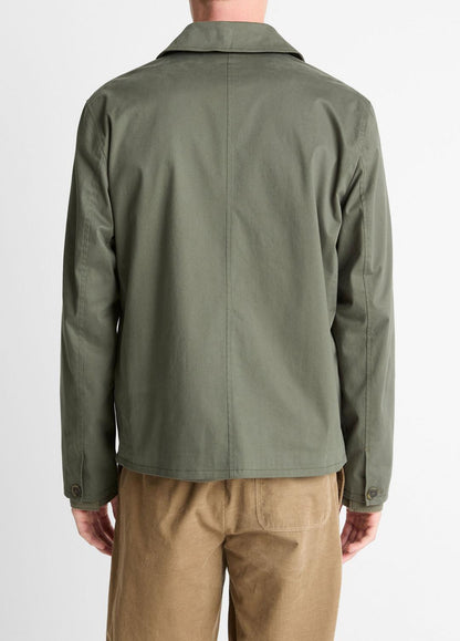 VINCE Men Italian Peached Stretch-Cotton Jacket in Jackets