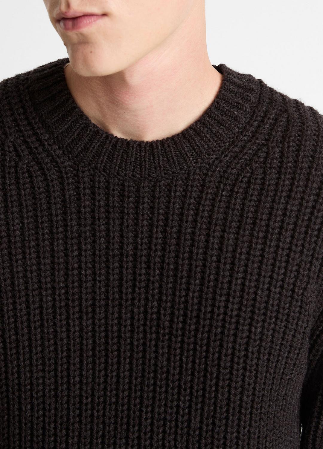 VINCE Men Utility Shaker Merino Wool Sweater in Crew Neck