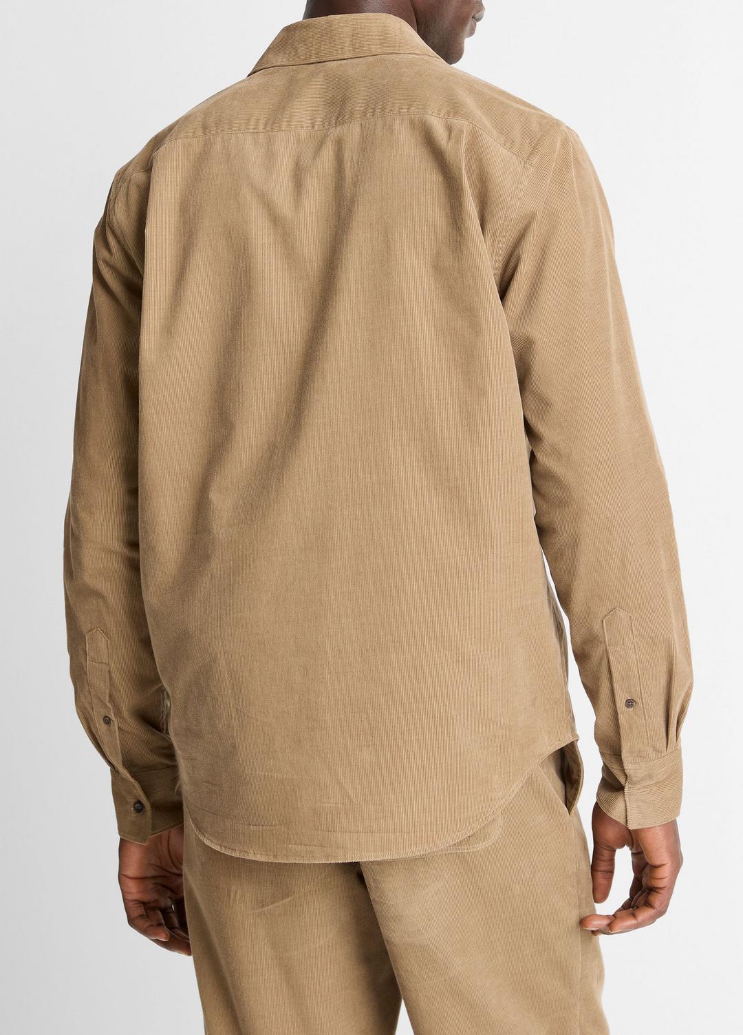 VINCE Men Italian Cotton Corduroy Button-Front Shirt in Long Sleeve