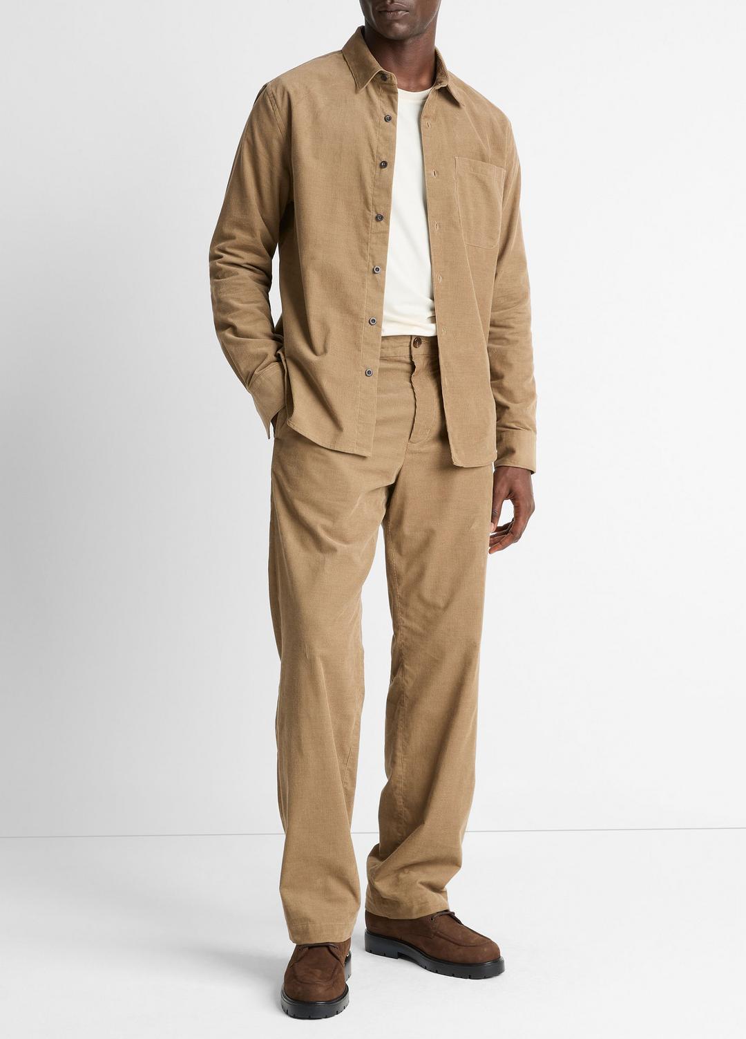 VINCE Men Louie Relaxed Cotton Corduroy Elastic-Waist Pant in Trousers