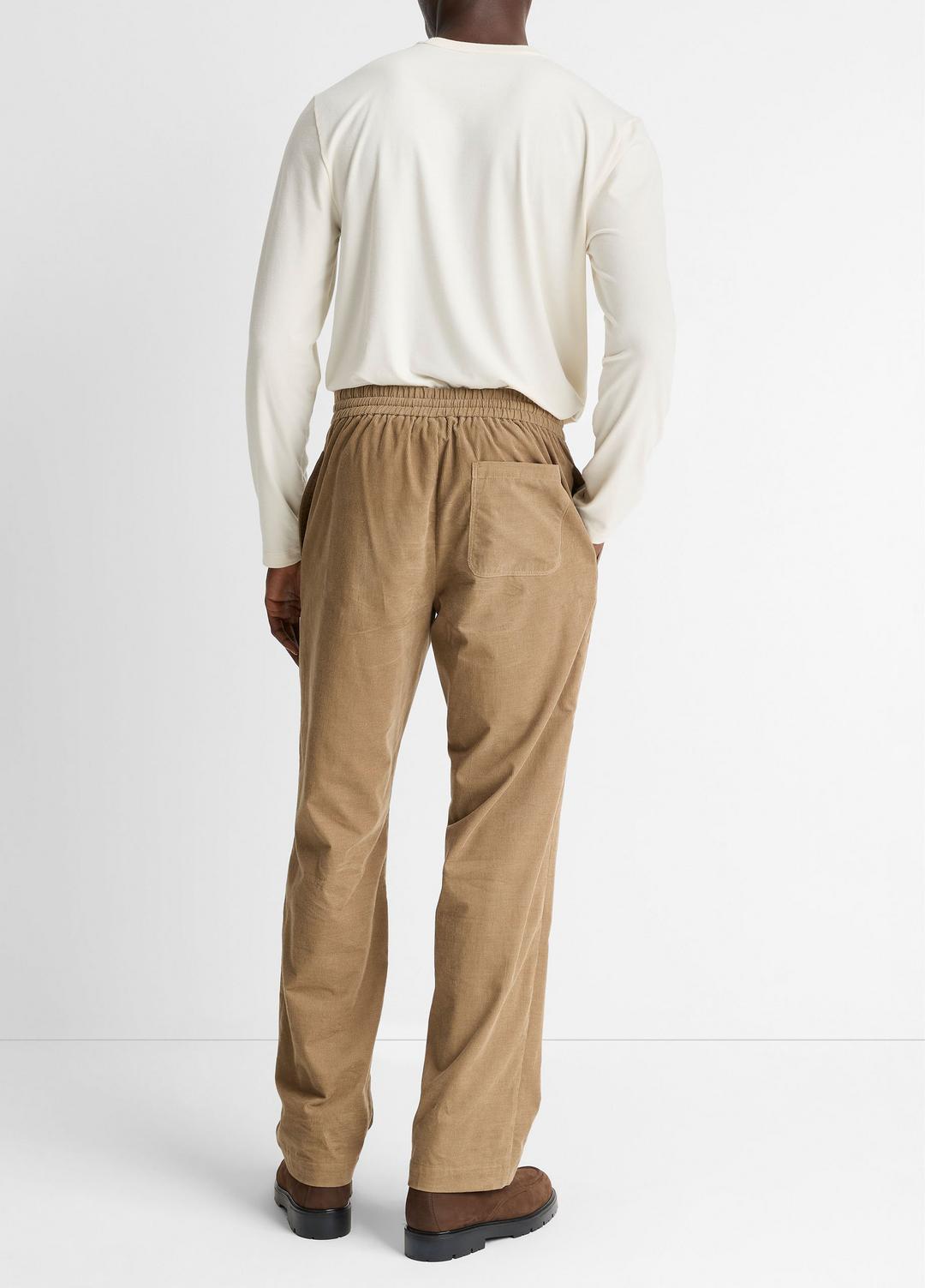 VINCE Men Louie Relaxed Cotton Corduroy Elastic-Waist Pant in Trousers