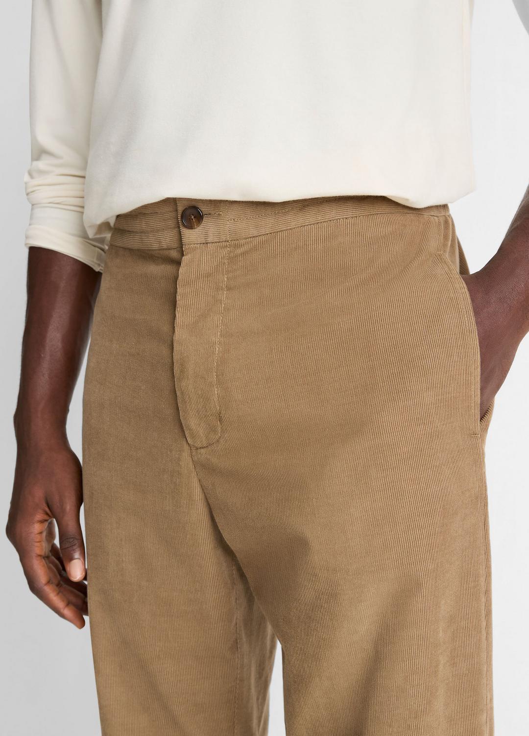 VINCE Men Louie Relaxed Cotton Corduroy Elastic-Waist Pant in Trousers