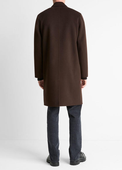 VINCE Men Splittable Wool-Cashmere Single-Breasted Topcoat in Coats