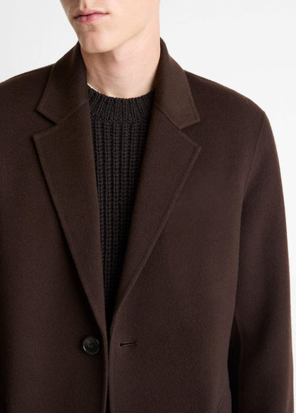 VINCE Men Splittable Wool-Cashmere Single-Breasted Topcoat in Coats