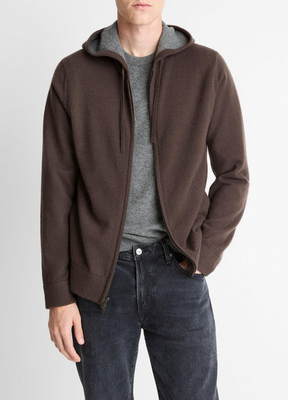 VINCE Men Cashmere Zip-Front Hoodie in Sweatshirts & Hoodies