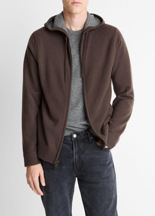VINCE Men Cashmere Zip-Front Hoodie in Sweatshirts & Hoodies