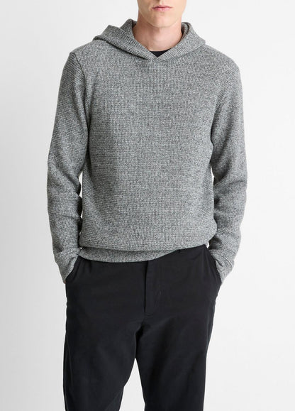 VINCE Men Brushed Waffle Hoodie in Sweatshirts & Hoodies