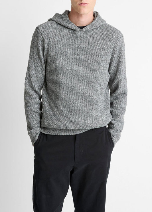 VINCE Men Brushed Waffle Hoodie in Sweatshirts & Hoodies