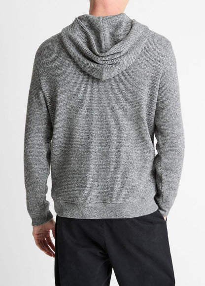 VINCE Men Brushed Waffle Hoodie in Sweatshirts & Hoodies