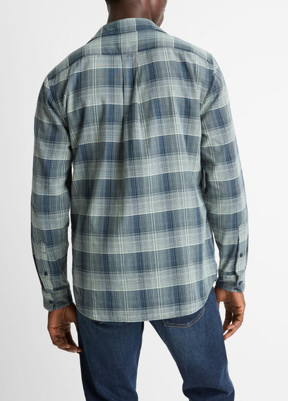 VINCE Men Big Sky Plaid Cotton Button-Front Shirt in Long Sleeve
