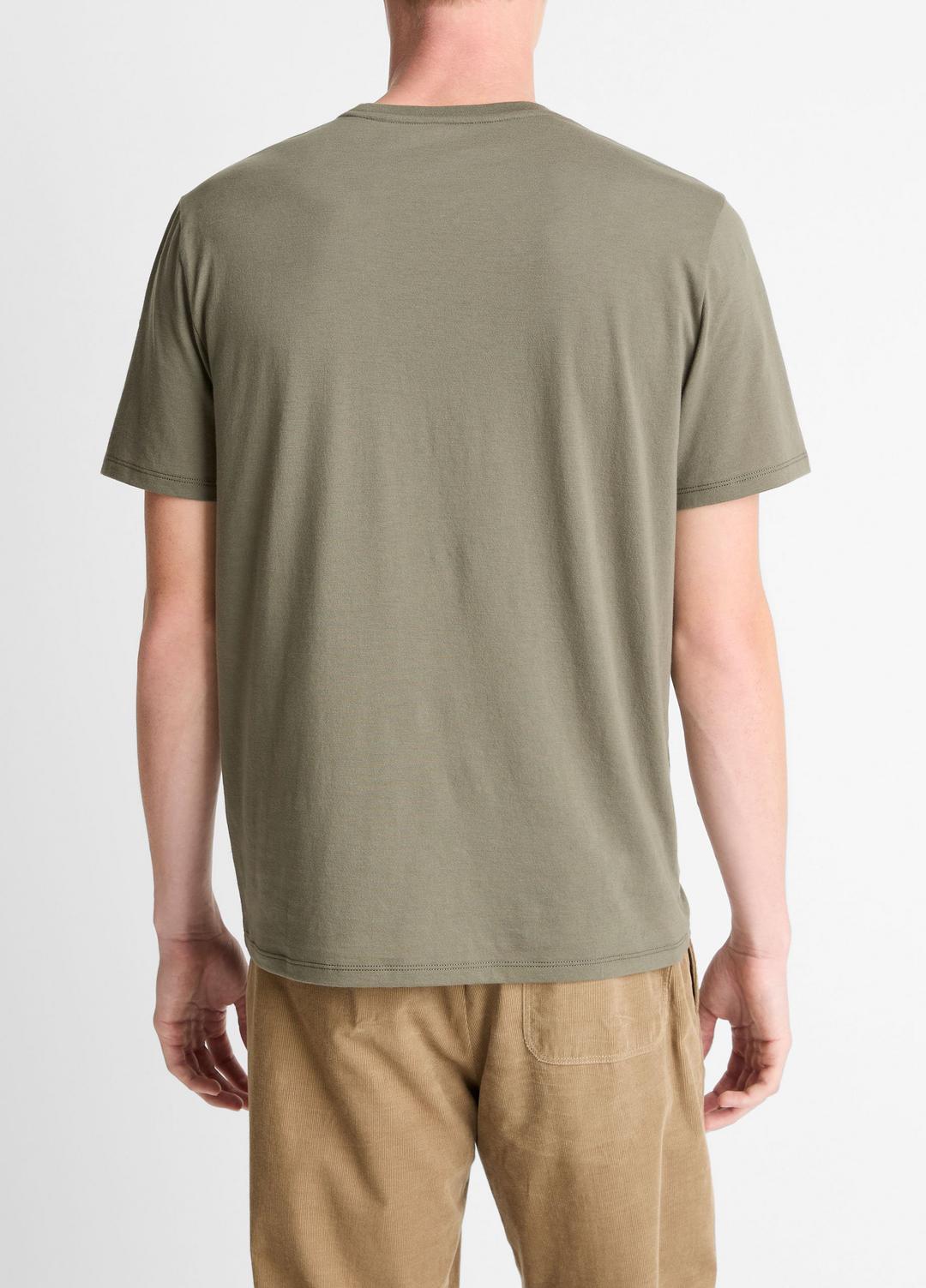 VINCE Men Pima Cotton Crew Neck T-Shirt in Short Sleeve