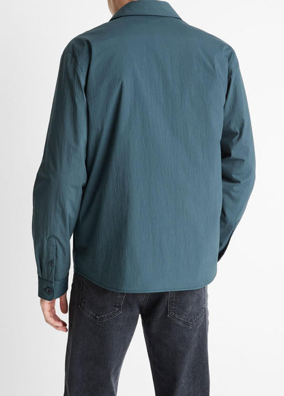 VINCE Men Insulated Tech-Cotton Shirt Jacket in Shirt Jackets
