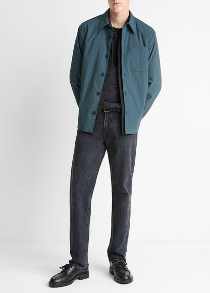VINCE Men Insulated Tech-Cotton Shirt Jacket in Shirt Jackets