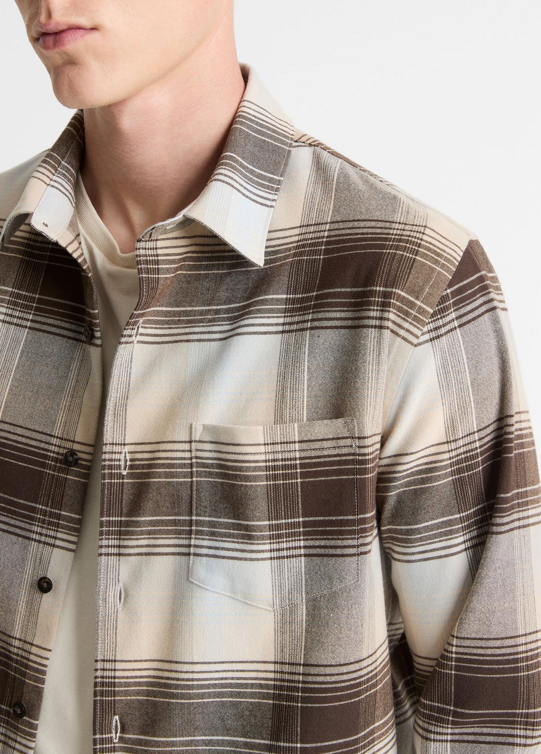 VINCE Men Missoula Plaid Button-Front Shirt in Long Sleeve