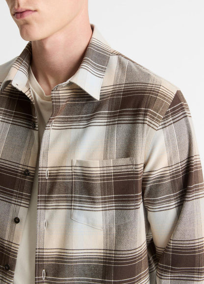 VINCE Men Missoula Plaid Button-Front Shirt in Long Sleeve